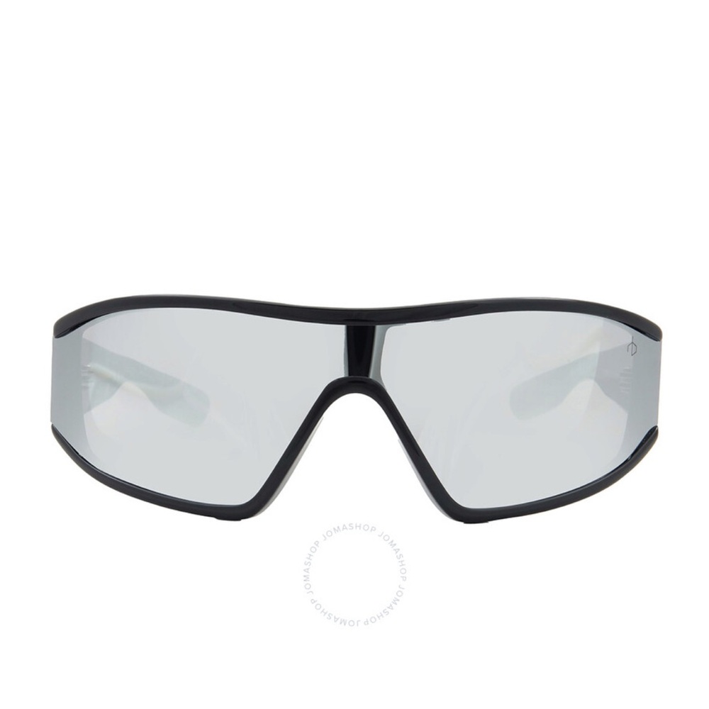 rag & bone Sleek Black Sunglasses with Reflective Lenses - Picture 3 of 7